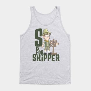 S is for Skipper (Boy Skipper) Tank Top